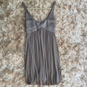 Silver mini dress